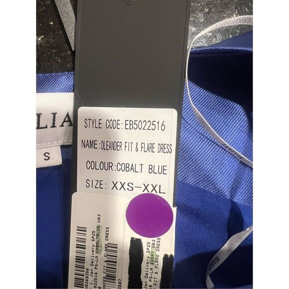 Elliatt Oleander Fit And Flare Dress In cobalt Blue Wedding Guest size S NWT - Picture 6 of 8